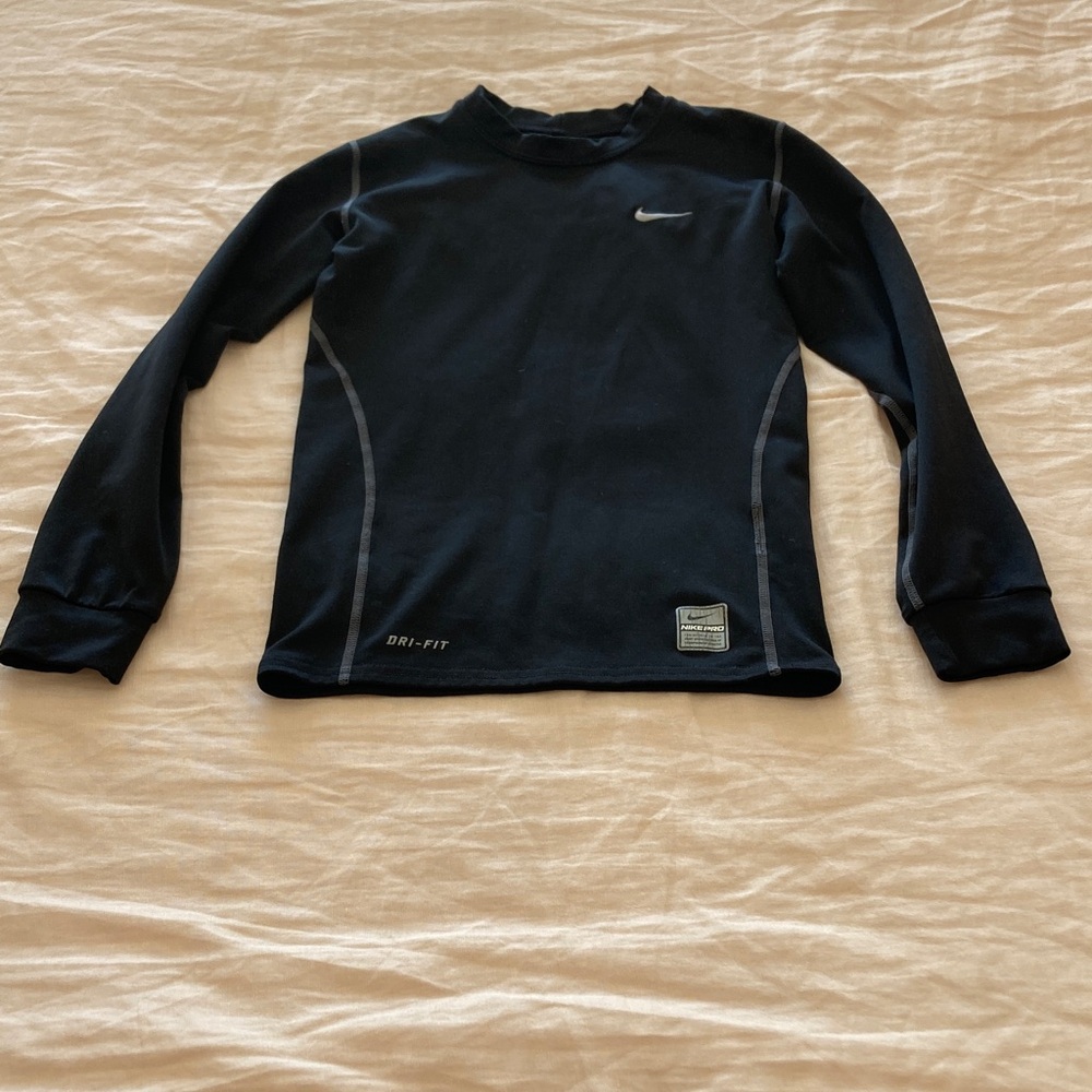 Nike Black Dri-FIT Long Sleeve Top